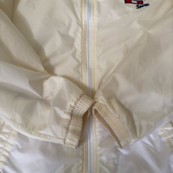 Rare Vintage Tommy Hilfiger Sports Big Puffer Cream Nylon Winter Size 16 Jacket - Picture 6 of 11